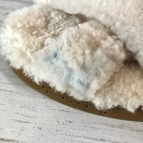 UGG Abela Shearling Suede Slippers Women’s 8 - Picture 5 of 12